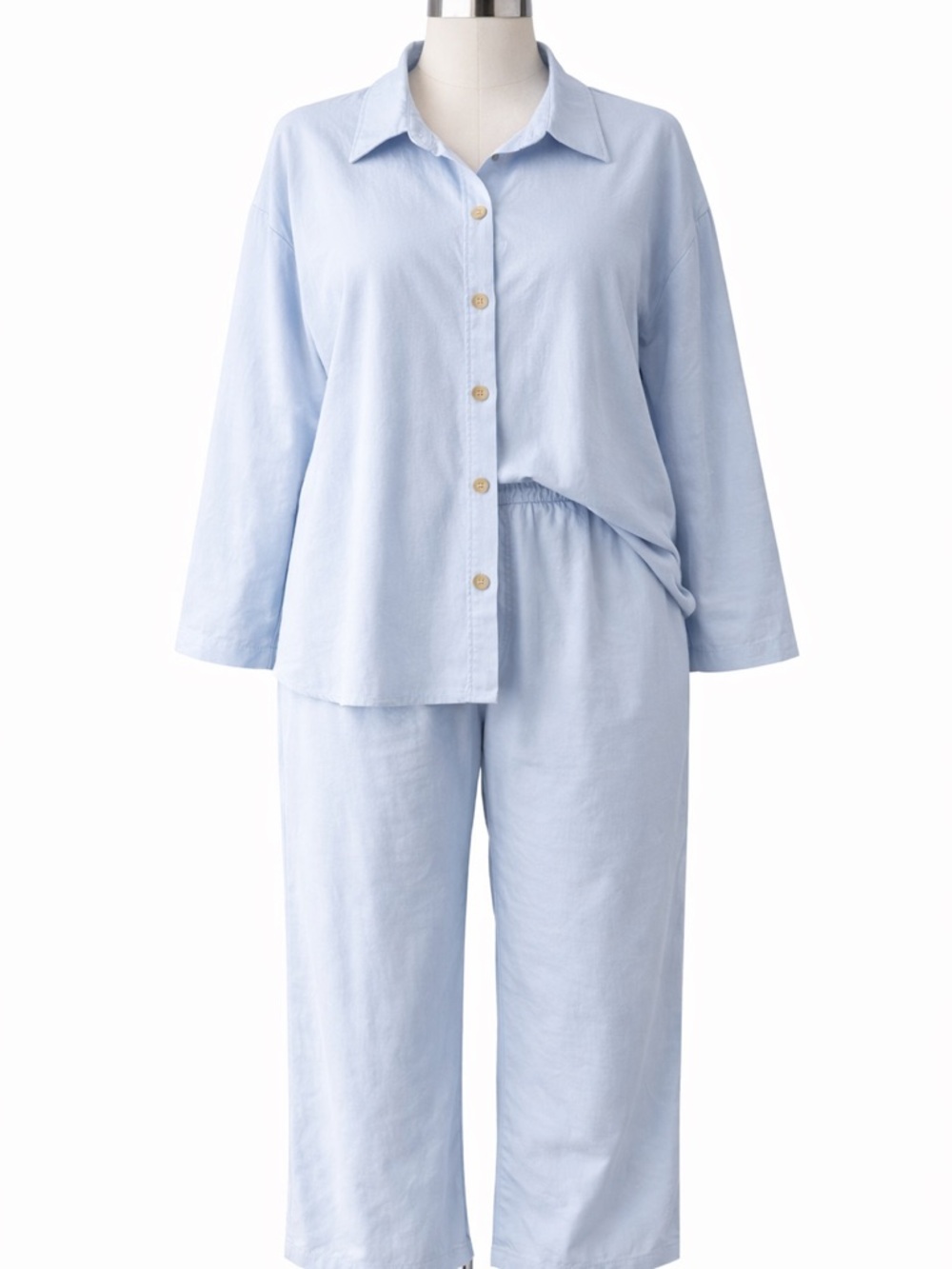 Light Blue Two-Piece  Set - Picture 2 of 3